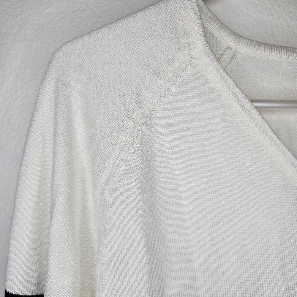 Shein Heart & Letter Embroidery Striped Pattern Sweater Sz L - Picture 10 of 11